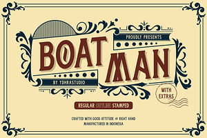 Boatman Font + Extras