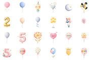 New Year Balloon Clipart, an Illustration by Sublimation Artist (Thumbnail 2 of 6)