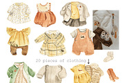 Gender neutral nursery, an Illustration by Love Watercolor Store (Thumbnail 5 of 7)