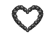 Floral Heart Wreath SVG Bundle, an Illustration by Gaye Art (Thumbnail 16 of 31)