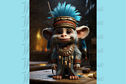 Cute Cartoon Shaman Animals, a Wallpaper Graphic by Whiskey Bee Boutique (Thumbnail 20 of 21)