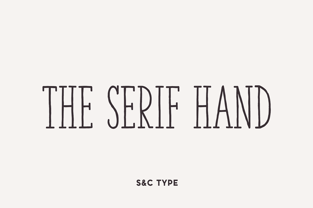 The Serif Hand Font Collection