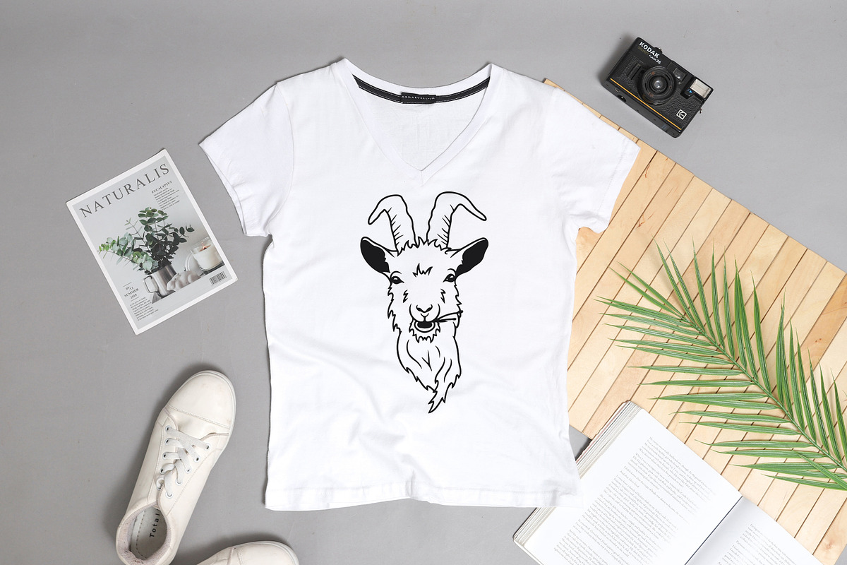 Goat svg dxf png, goat clipart, an Object Graphic by Bila Vorona (Photo 4 of 5)