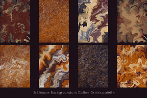 ABSTRACT COFFEE PATTERN Set Vol.2