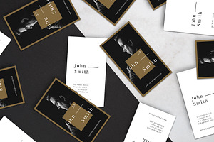 Minimal Gold Business Card