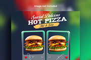 Burger food social media post design, a Social Media Template by mdmijanur0187 (Thumbnail 3 of 3)