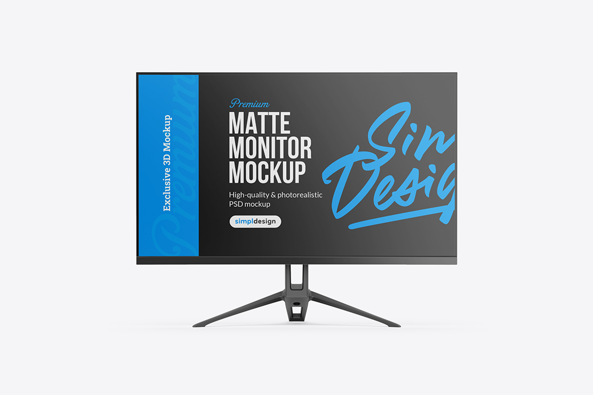 Monitor Mockup, a Device Mockup by SimplDesign (Photo 3 of 3)