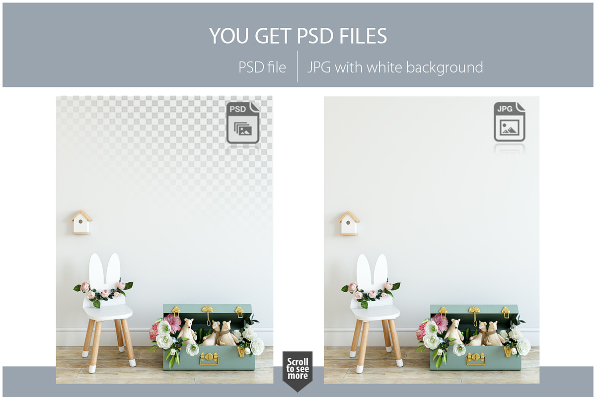 Kids Frames & Wall Mockup Bundle - 5, a Print Template by Yuri-U (Photo 32 of 32)