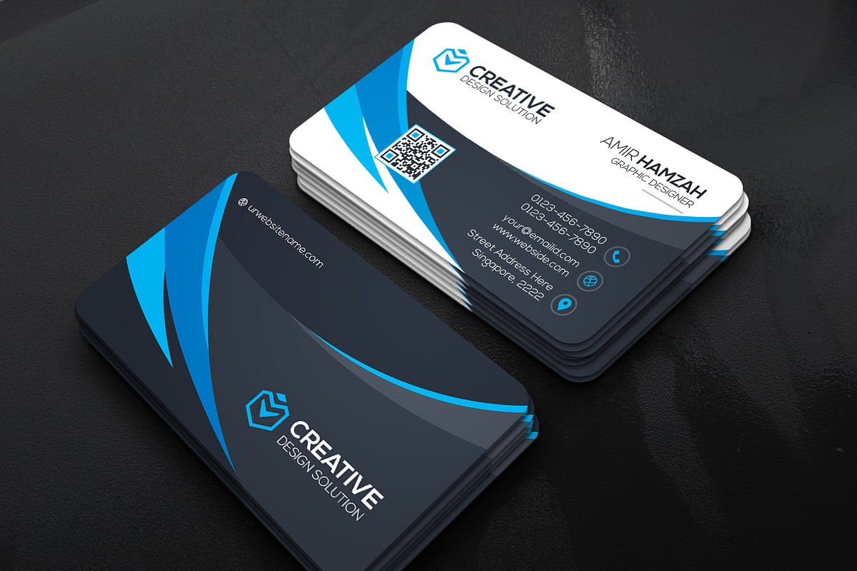 Corporate Business Card, a Business Card Template by GenerousArt (Photo 1 of 5)