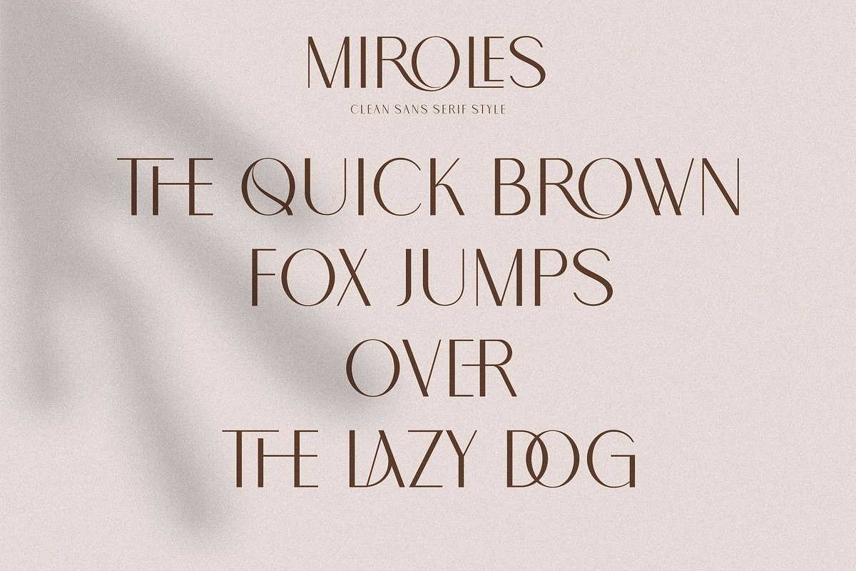 MIROLES, a Sans Serif Font by Penatic Studio (Photo 10 of 10)