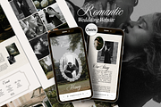 Wedding Website Template Canva, a Landing Page Template by Warmsoulgallery (Thumbnail 1 of 10)