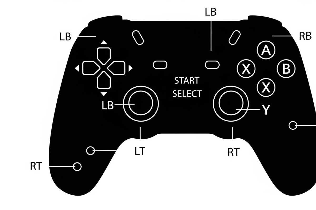 set of gaming controller silhouettes, an Illustration by Amazin_art (Photo 8 of 41)