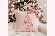 Coquette Christmas Clipart Patterns, a Seasonal Illustration by Bielousova Art (Thumbnail 6 of 8)