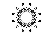 Black and White Mandala Patterns Set, a Decorative Illustration by NJ Himel (Thumbnail 61 of 101)