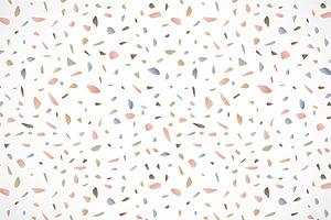 Pastel Terrazzo Floor Vector Pattern