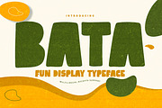 Bata – Fun Display Typeface, a Sans Serif Font by Almarkhatype (Thumbnail 1 of 8)