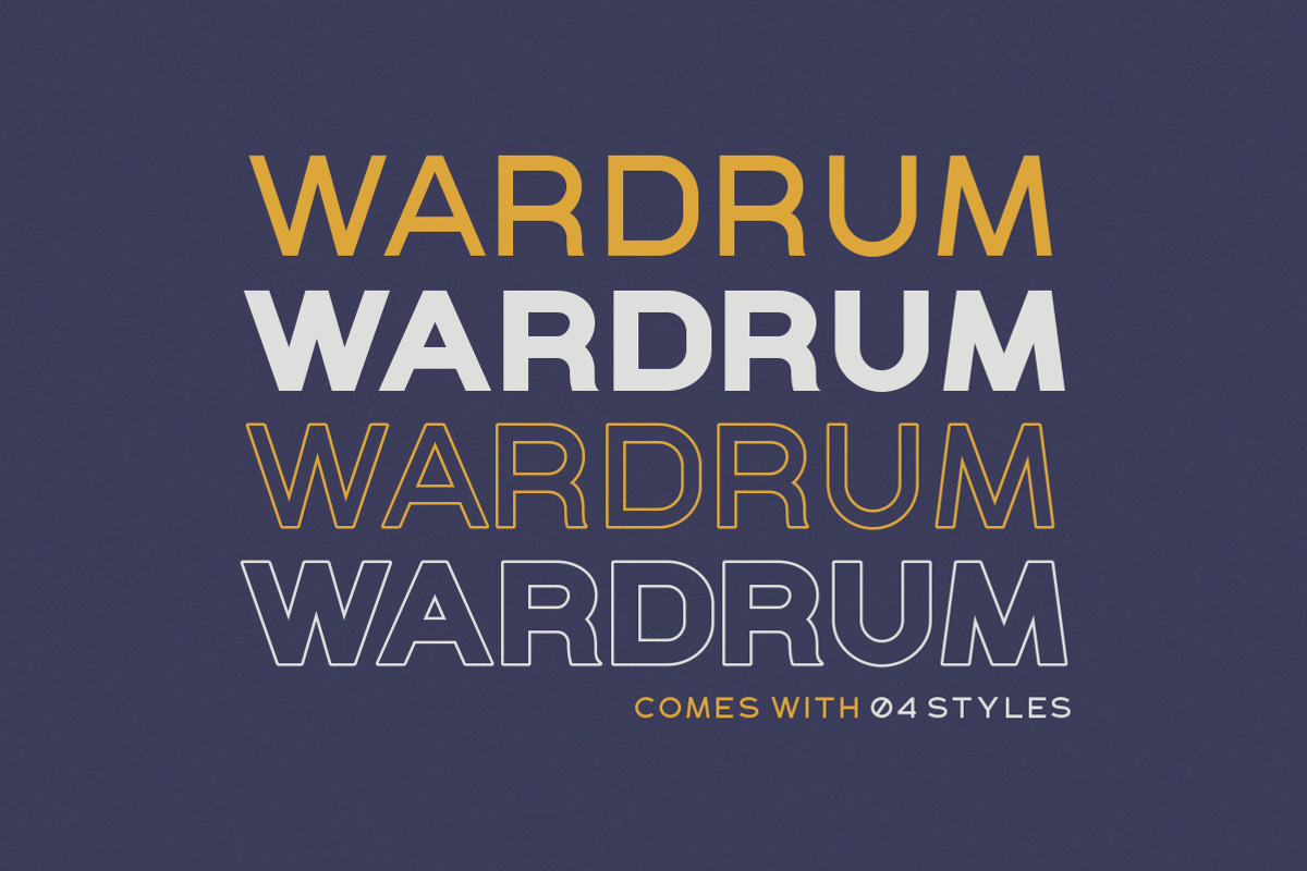 WARDRUM - Expanded Sans preview 2