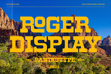 Roger Display Retro Western Font