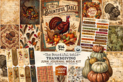 Thanksgiving junk journal Kit, an Object Graphic by ThatsDesignArt (Thumbnail 1 of 21)