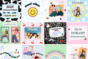90s & Y2K Aesthetic IG Templates, a Social Media Template by PLANETSEL (Thumbnail 3 of 5)