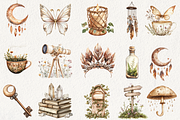 Boho Fairy Clipart, an Illustration by NadiaTheronArt (Thumbnail 3 of 5)