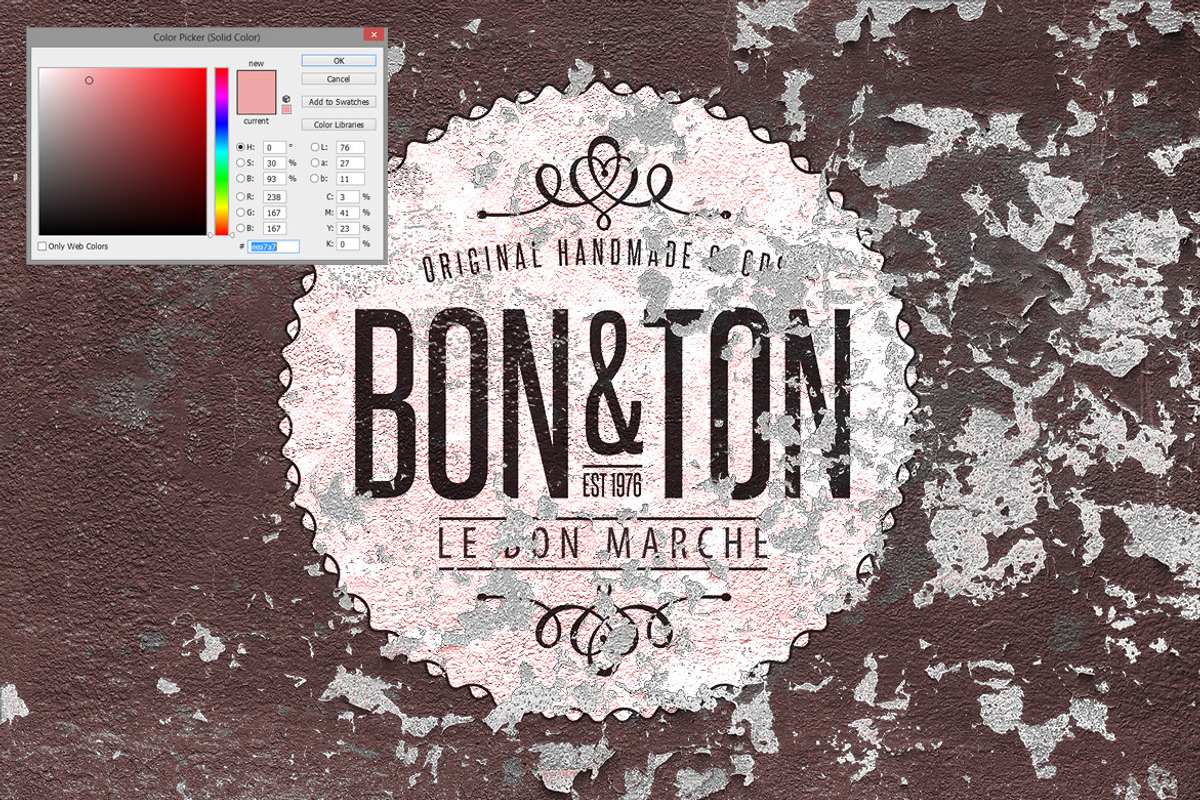 5 Vintage Overlay Textures Mock-up preview 5