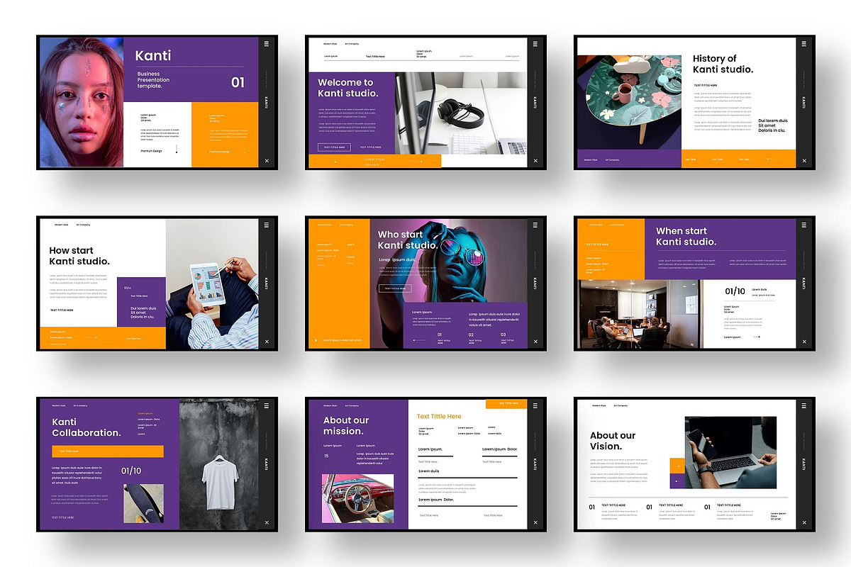 Kanti - Business Google Slide, a Presentation Template by Dens Creative Studio (Photo 2 of 6)