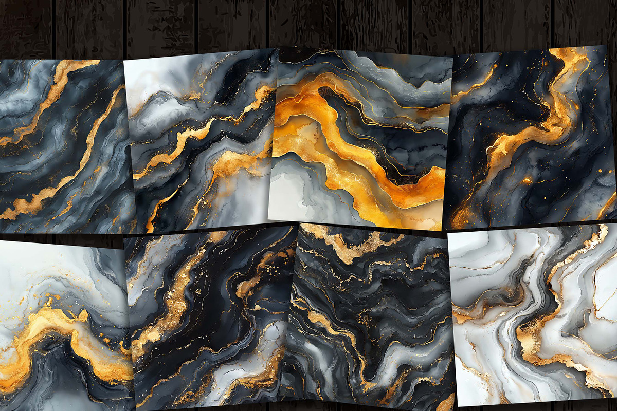 Seamless Smokey Marble Digital Paper, a Pattern Graphic by Design Scotch (Photo 3 of 8)