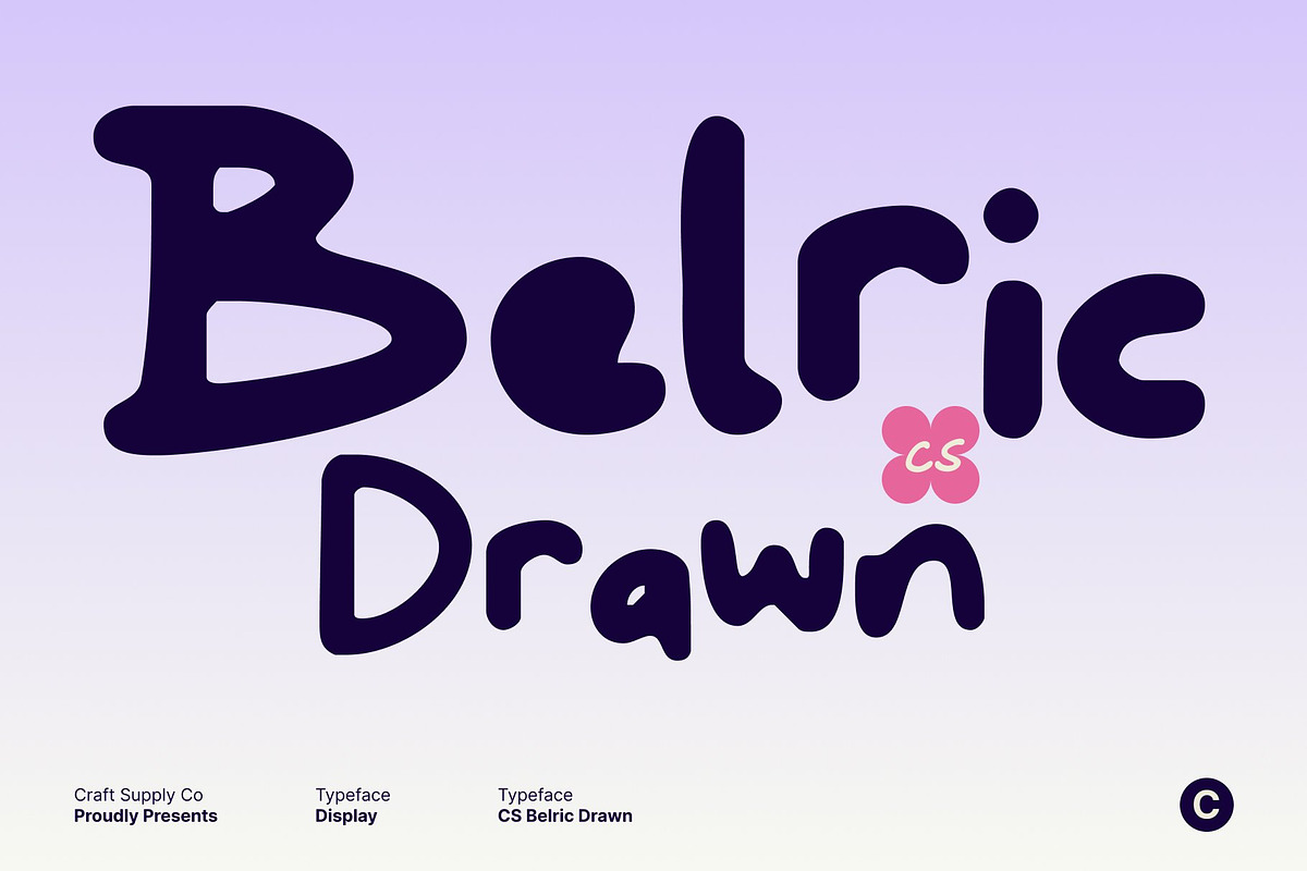 CS Belric Drawn, a Handwritten Font by Craft Supply Co. (Photo 1 of 8)