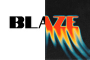 Blaze Text Effect, a Layer Style Add-On by alexdndz (Thumbnail 2 of 2)