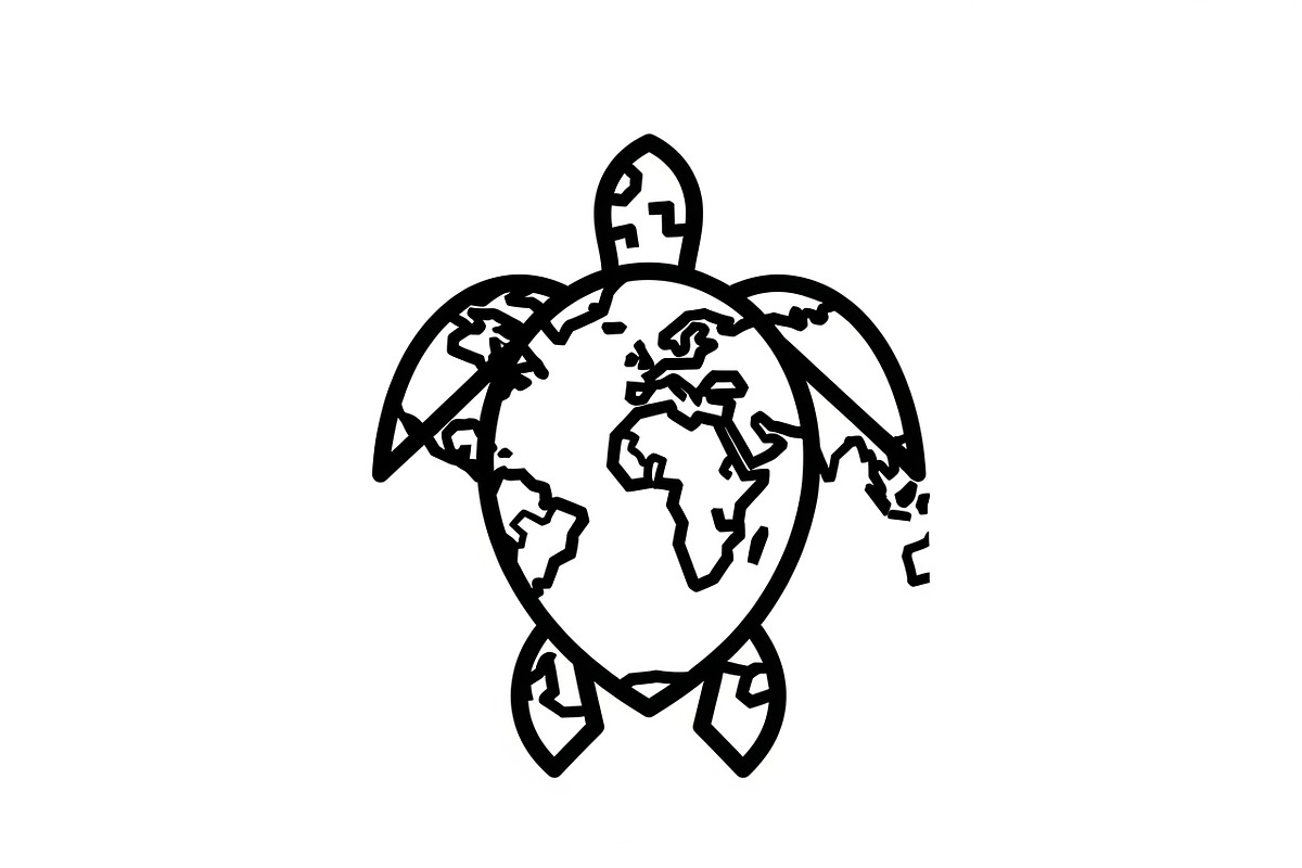 World Map Sea Turtle Bundle, an Illustration by Gaye Art (Photo 31 of 31)