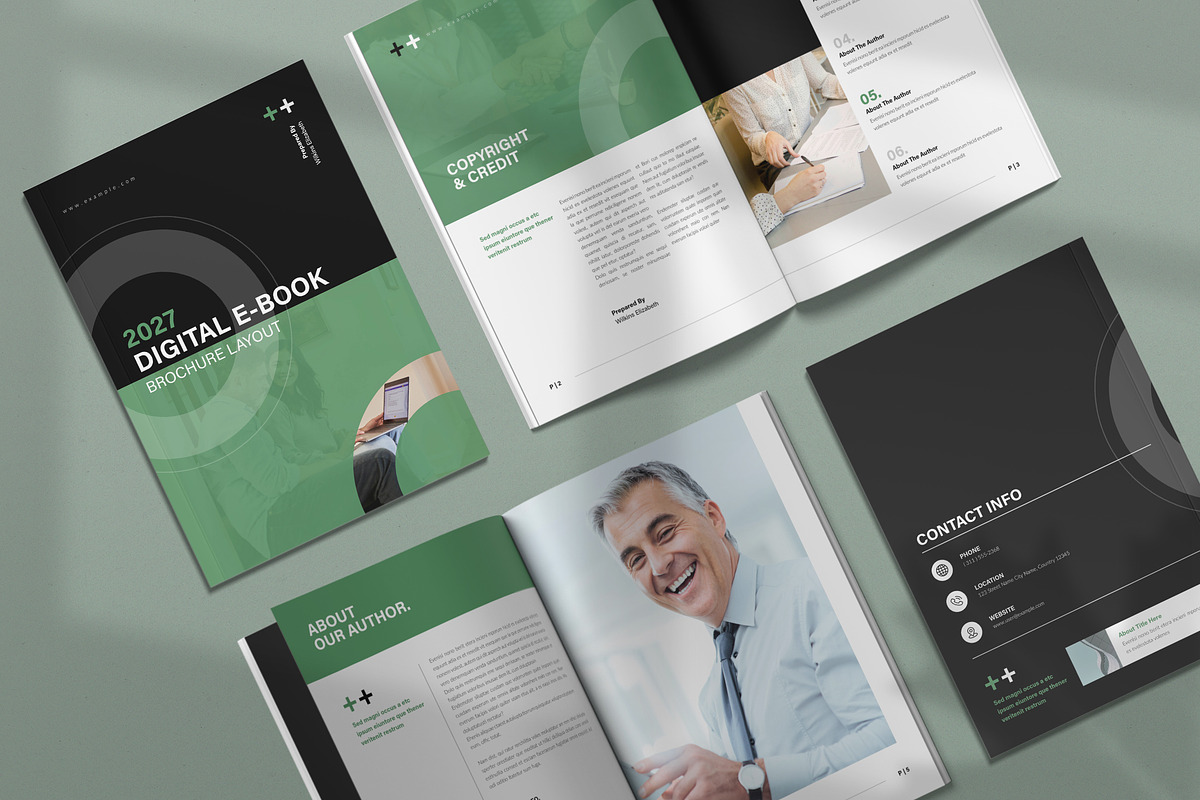 Digital Brochure Ebook Template, a Brochure Template by NorthPeak (Photo 1 of 11)