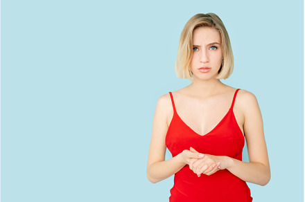 skeptic woman disbelief hesitancy, a Person Photo by Photo Drive Studio