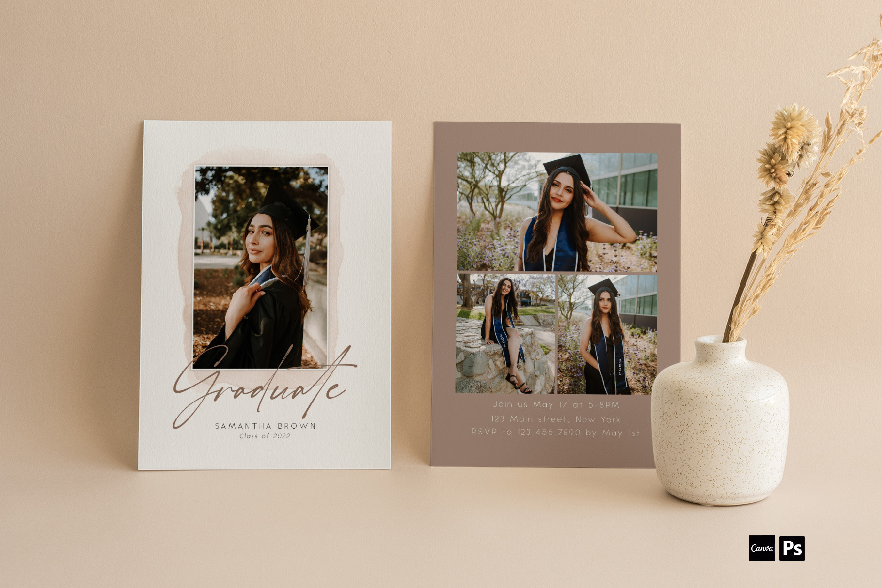 Graduation Card Template GC010, an Invitation Template by Always Templates