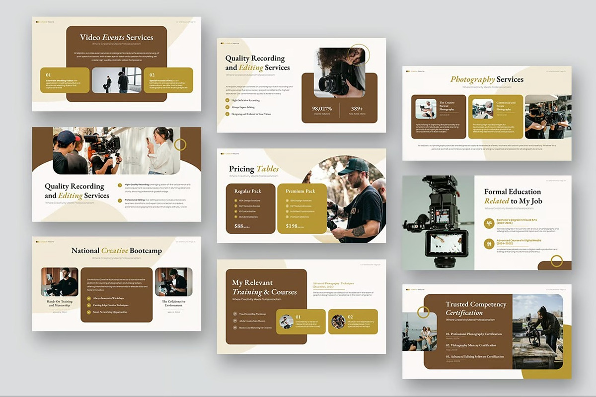 Creative CV Resume Keynote Templates, a Presentation Template by Fit-tee (Photo 10 of 10)