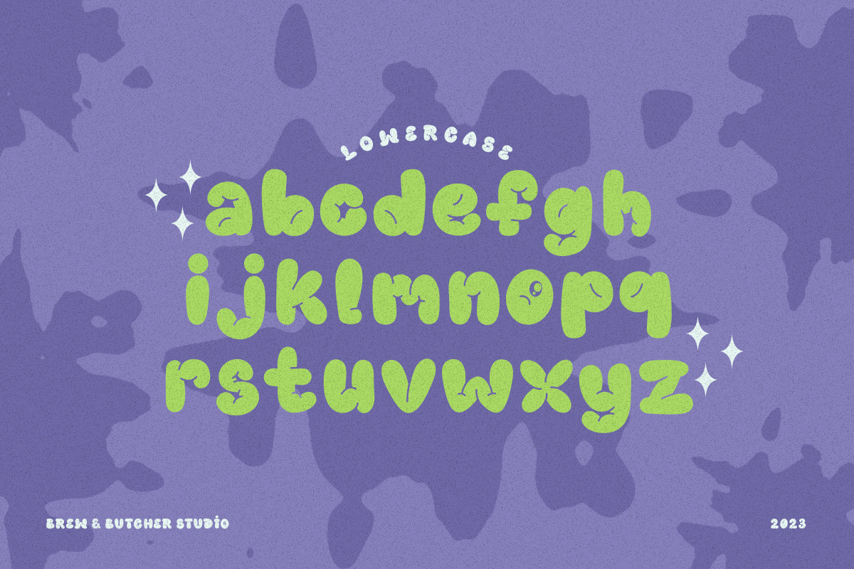 Bulmont | Bubble Typeface, a Font by Brew & Butcher Studio (Photo 3 of 12)