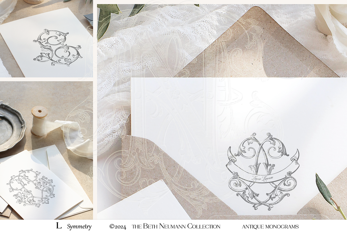Antique Vintage Monogram Initial L, an Object Graphic by Antique Monograms (Photo 2 of 4)