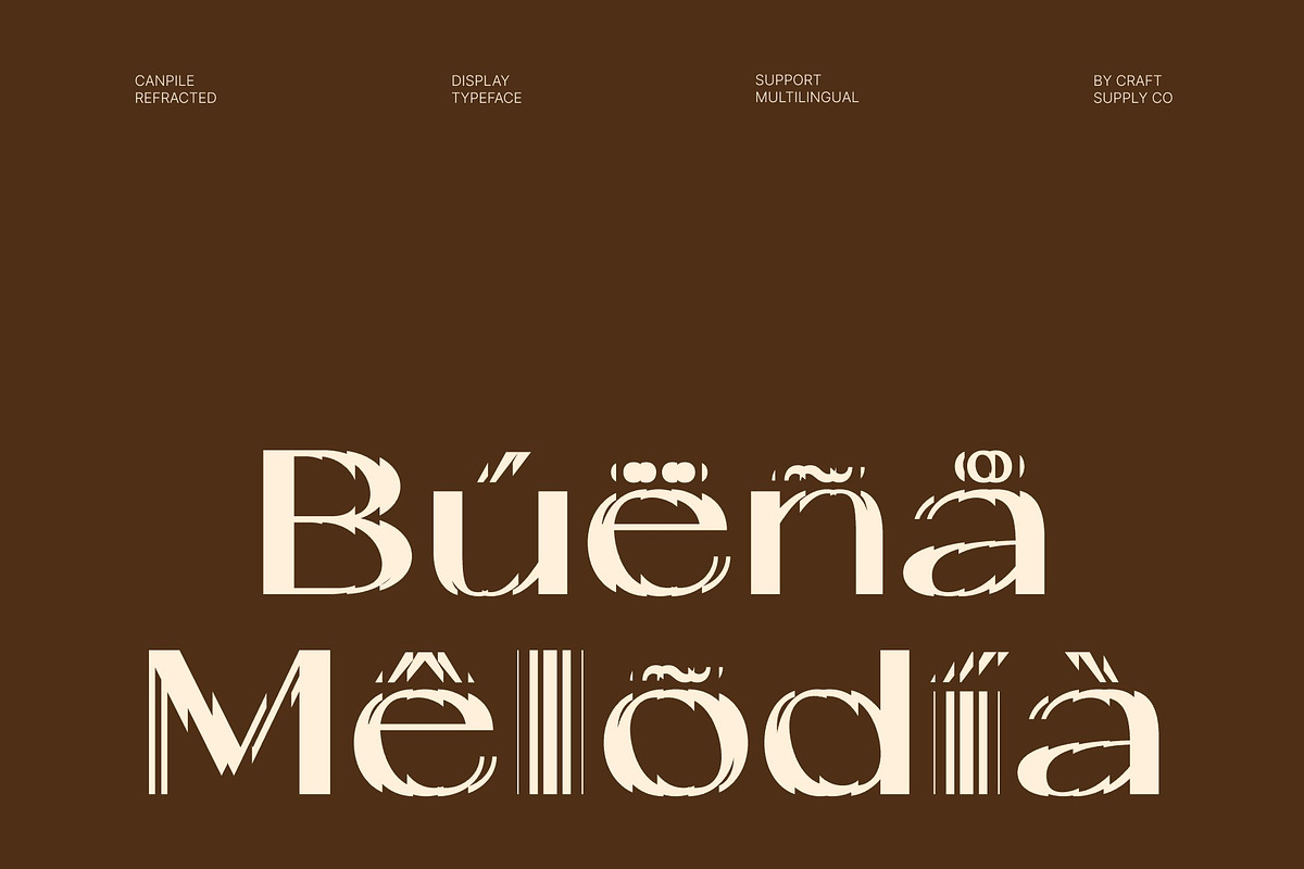 Canpile Refracted, a Sans Serif Font by Craft Supply Co. (Photo 7 of 8)