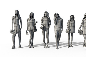 Low Poly Girls Pack