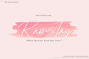 Ramstay - Signature Font, a Script Font by Dm Studio (Thumbnail 1 of 7)