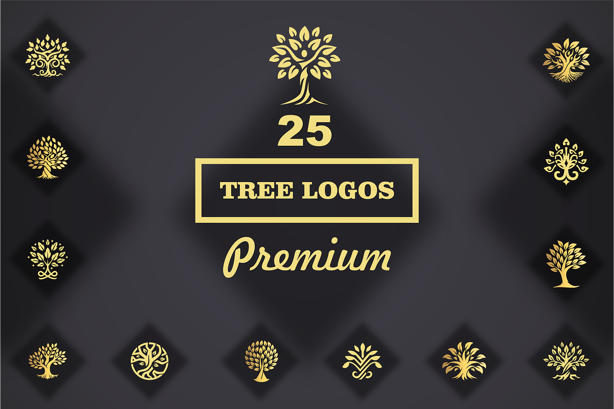 Tree Collection Logo, a Branding & Logo Template by Logosava (Photo 1 of 11)