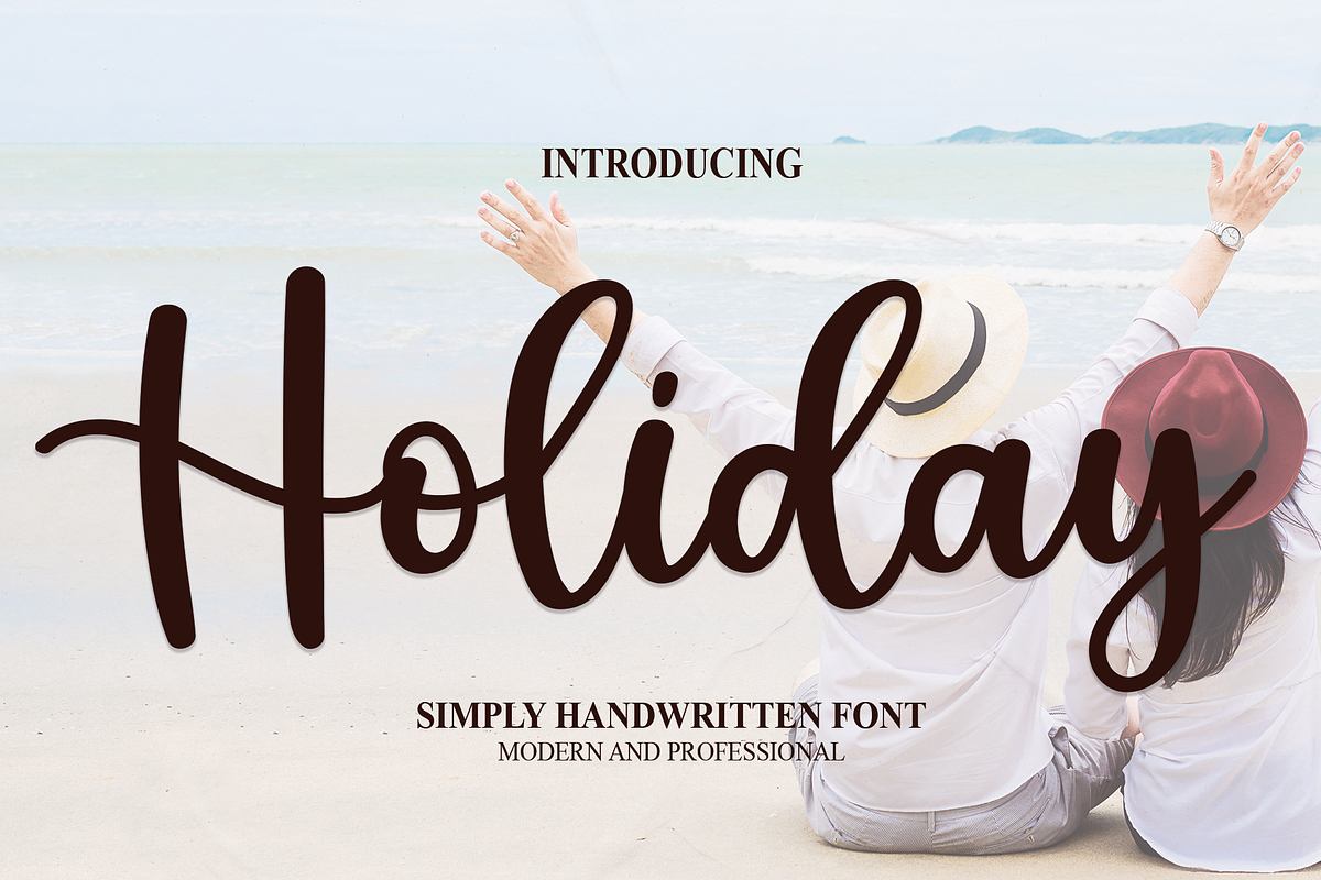 Holiday | Script Font, a Script Font by Scratchones (Photo 1 of 8)