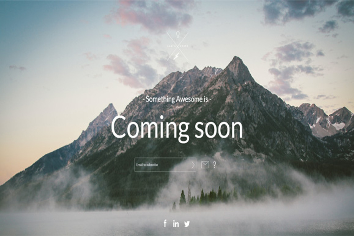 Earth Coming Soon Template, a Landing Page Template by earthquake (Photo 1 of 3)