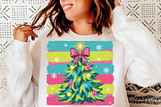 Preppy Coquette Christmas Tree PNG, an Illustration by SinaCreation (Thumbnail 6 of 7)