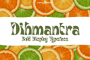 Dihmantra Bold Display Typeface, a Font by madeDeduk (Thumbnail 1 of 10)