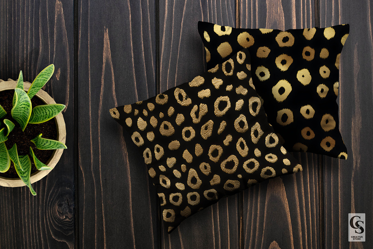 Black & Gold Leopard Print Patterns, a Pattern Graphic by Creative Store (Photo 5 of 5)
