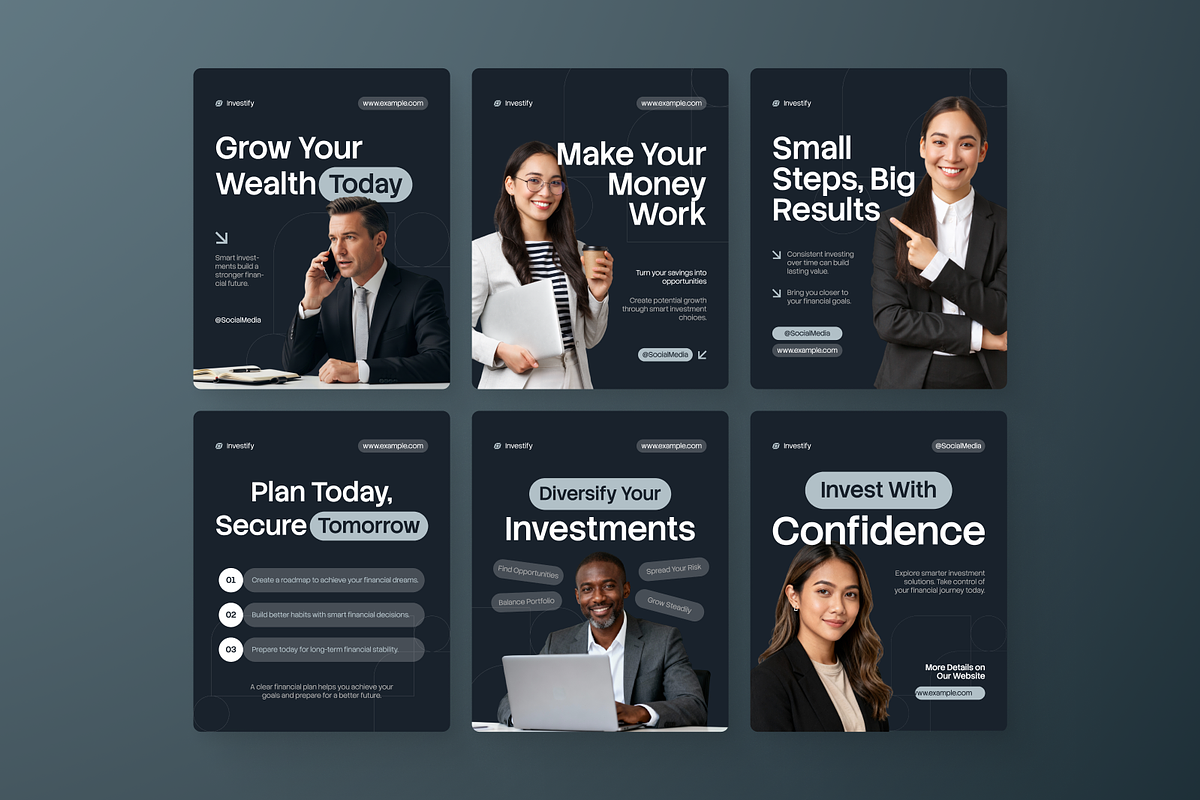 Financial Investment Instagram Post, a Social Media Template by Annora Studio (Photo 2 of 6)
