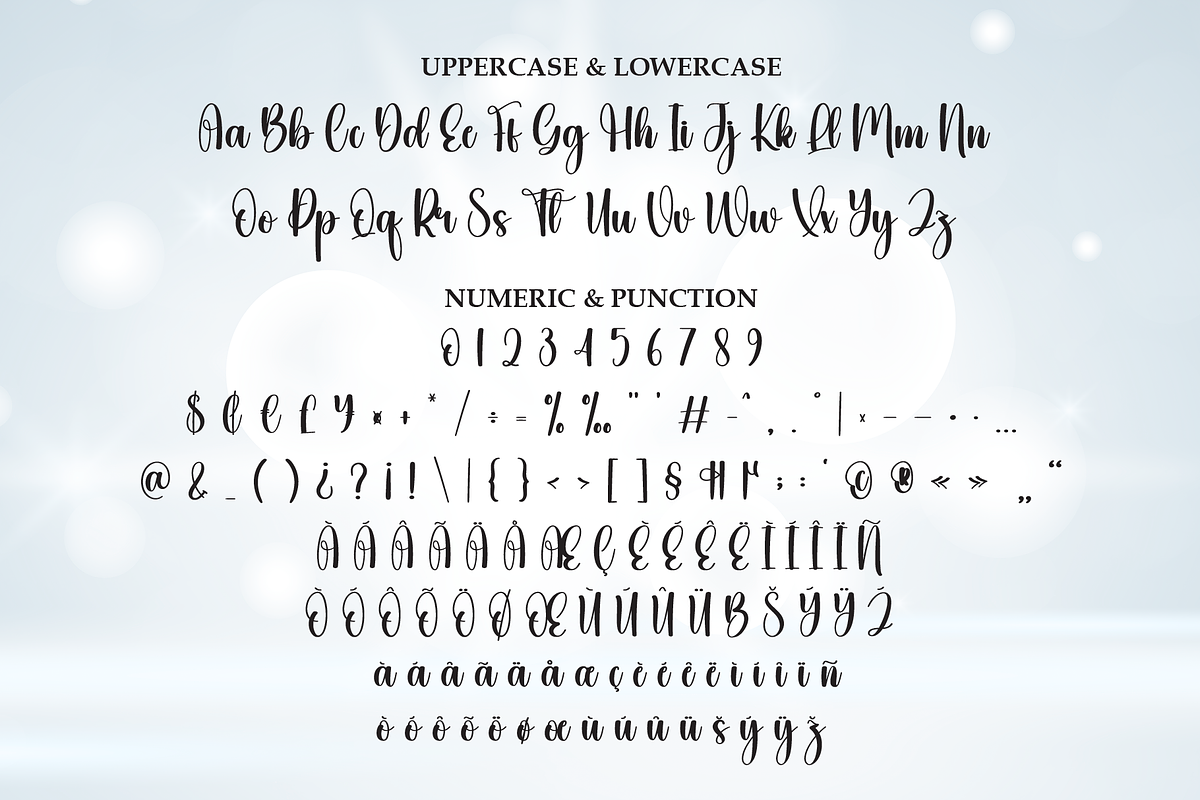 Glittering | Script Font, a Handwritten Font by Scratchones (Photo 7 of 9)