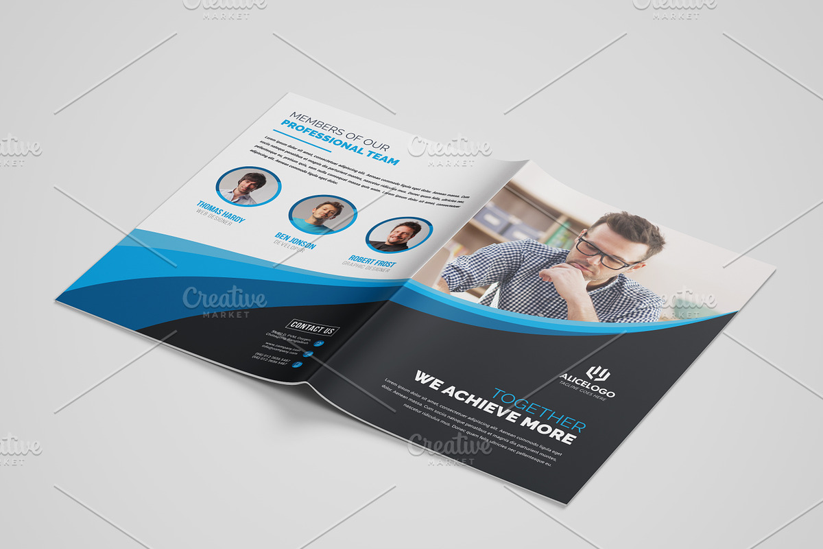 Corporate Bifold Brochure Template, a Brochure Template by Alice_s (Photo 3 of 12)