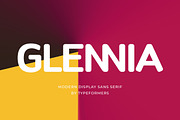 Glennia  - Modern Display Sans Serif, a Sans Serif Font by Typeformers (Thumbnail 1 of 5)